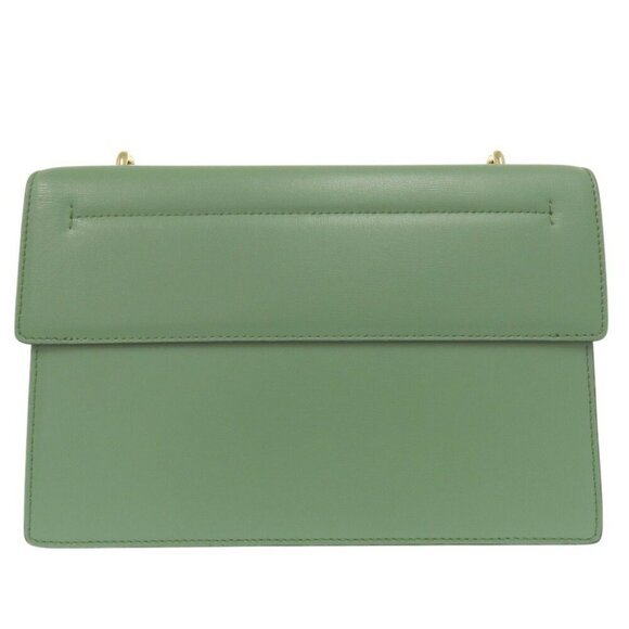 SALVATORE FERRAGAMO Green Leather Shoulder Bag - Picture 3 of 10